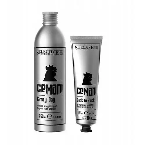 Zestaw Selective Cemani Szampon 250ml Żel Back to Black Spray