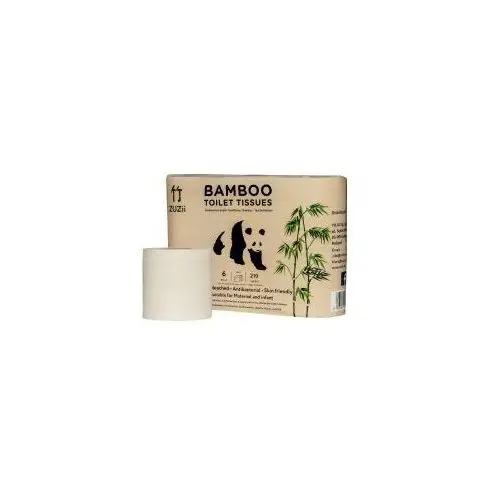 Zuzii bambusowy papier toaletowy 3-warstwowy 6 szt
